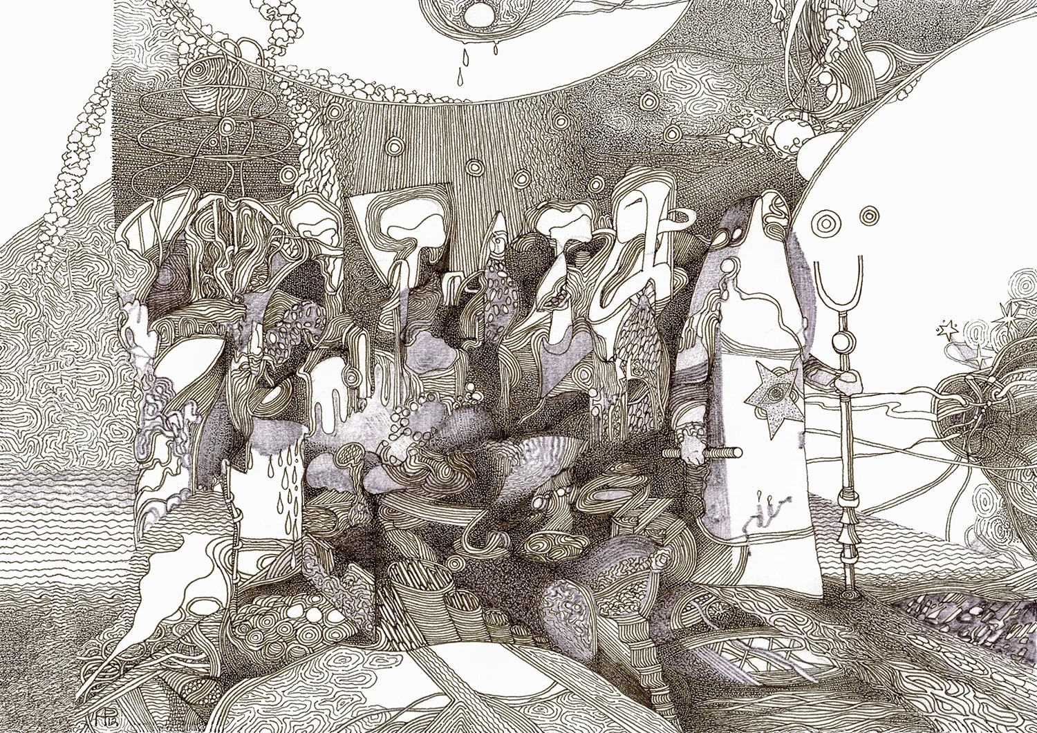 Prophecy of the Last Days
2012, Ink and marker on paper —
29.7 x 21 cm / 11.7 x 8.27 in