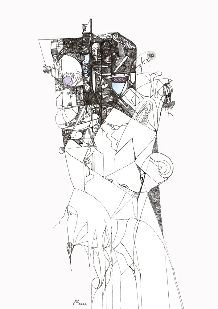 An Unbearable Burden
2005, Black Ecco Fineliner on Paper —
A4.