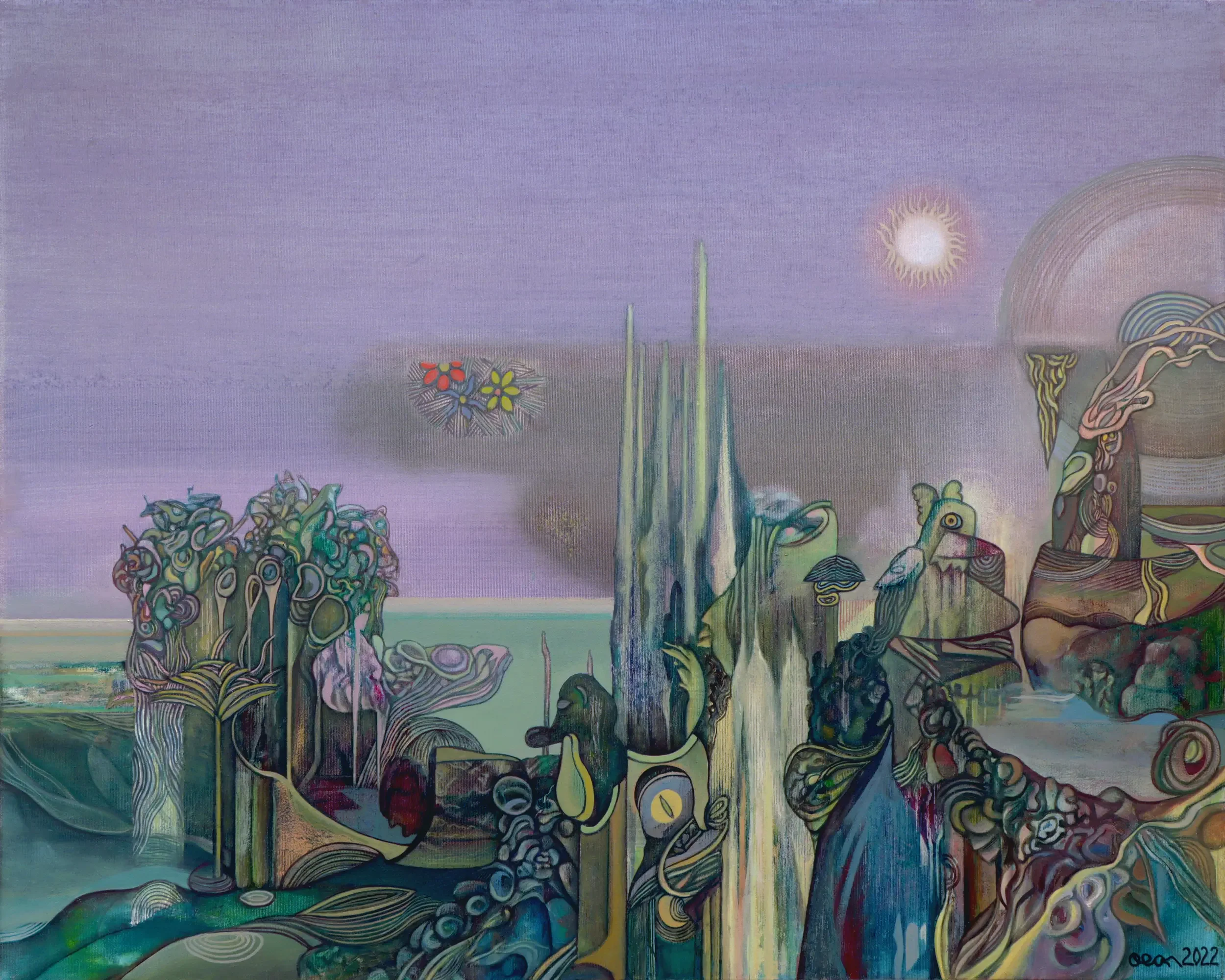 The Brightest Star
2022, Oil on canvas,
mounted on a wooden stretcher frame —
100 x 80 cm / 39.4 x 31.5 in