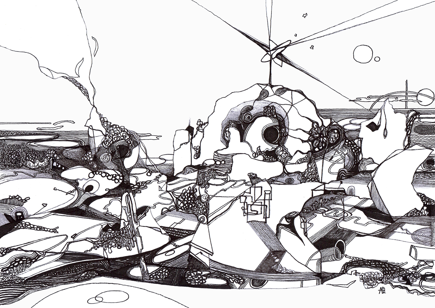 Pharos
2012, Ink and marker on paper —
29.7 x 21 cm / 11.7 x 8.27 in