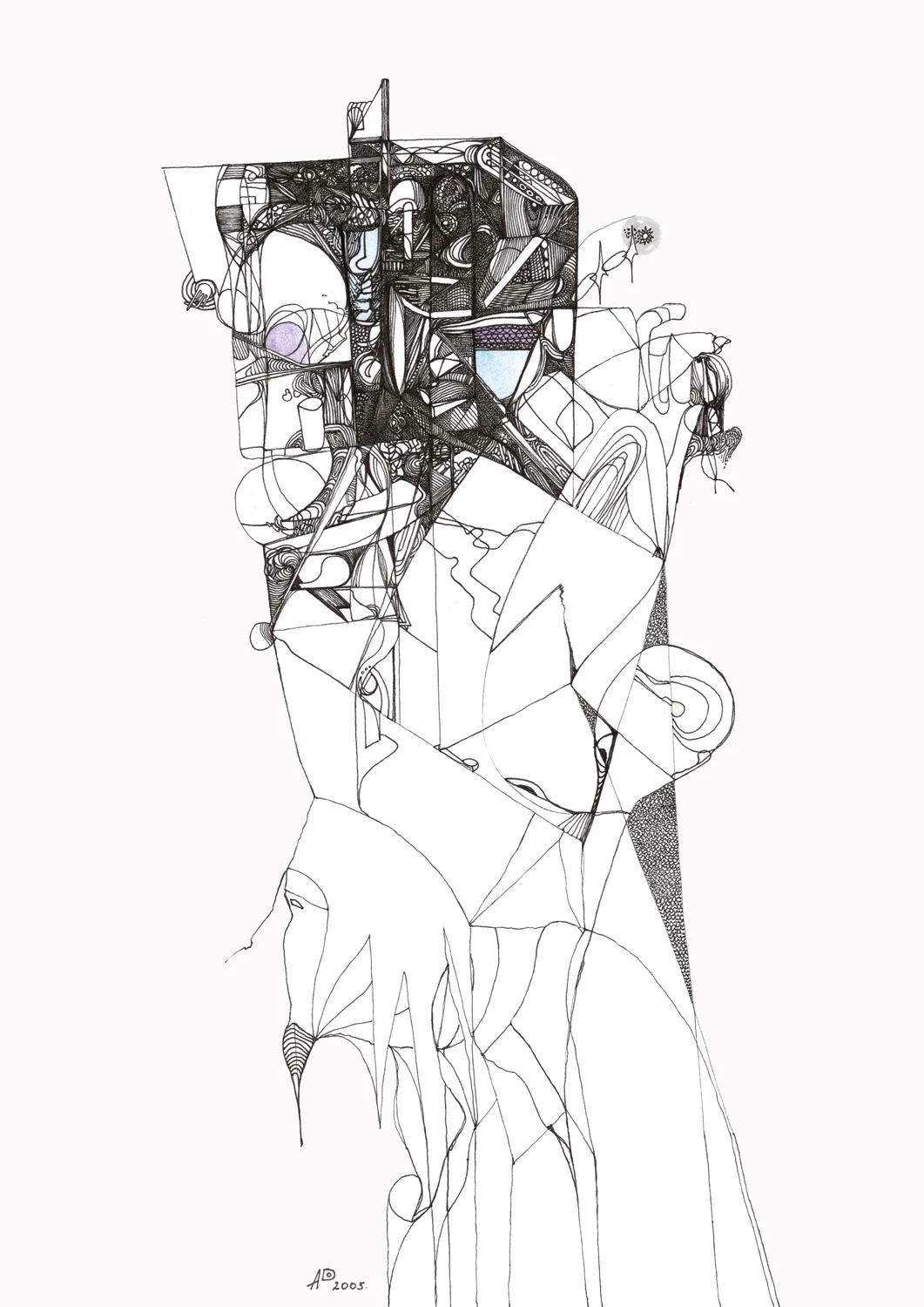 An Unbearable Burden
2005, Black ink on paper —
21 x 29.7 cm / 8.27 x 11.7 in