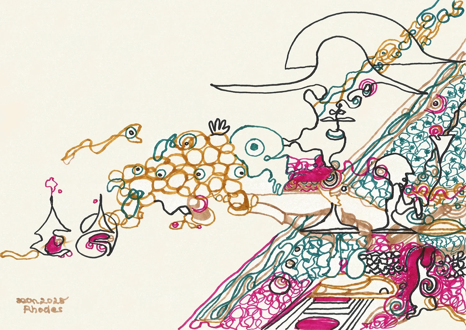 Rhodes #06
2025, Markers on paper —
29.7 × 21 cm / 11.7 × 8.27 in