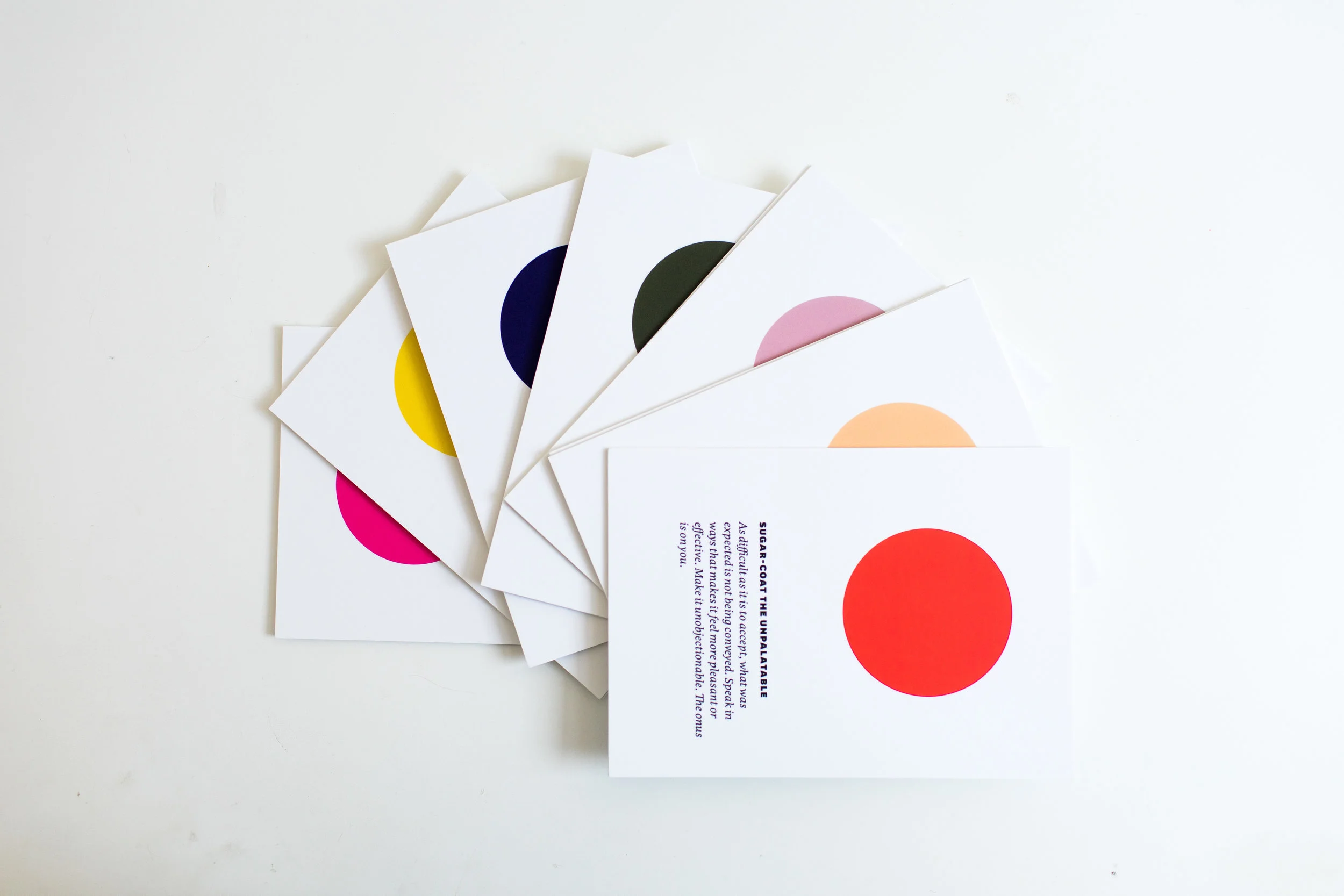 50 cards, colors, and insights. Endless paradigm shifts, a-has, and affirmations.