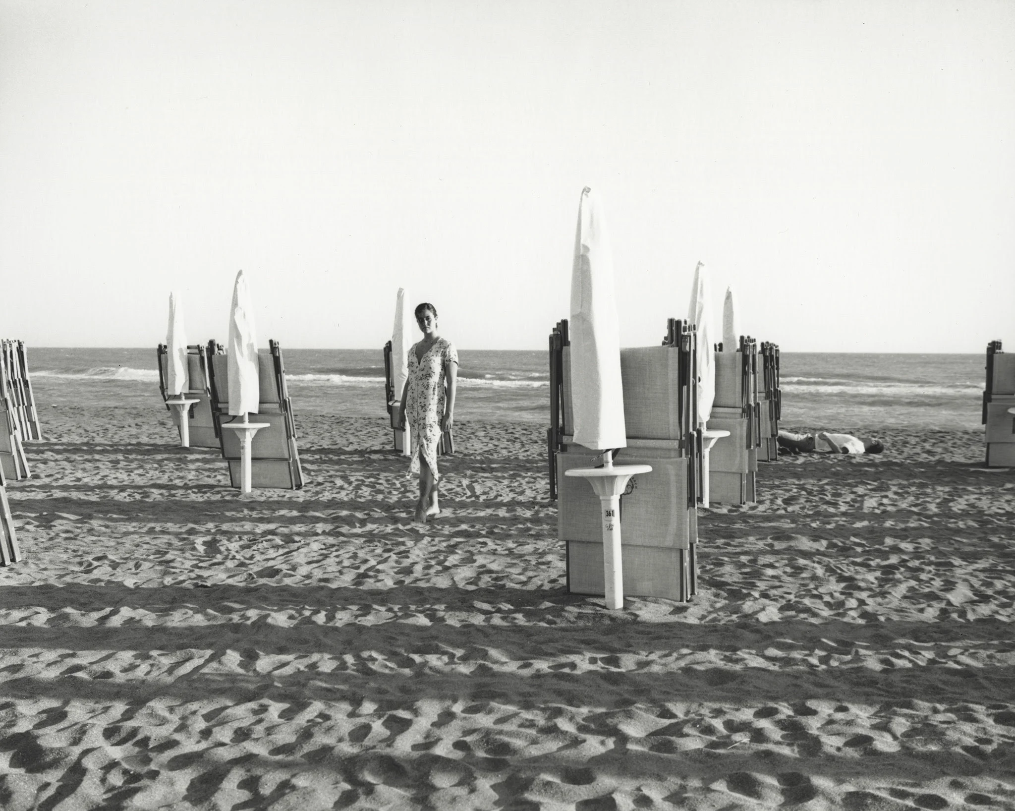 Suddenly, Olimpia and Thomas on the beach, 2018