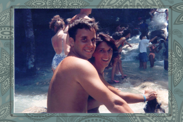 Climbing the Dunns River Falls in Jamaica on our honeymoon, August,1993. https://www.dunnsriverfalls.net
