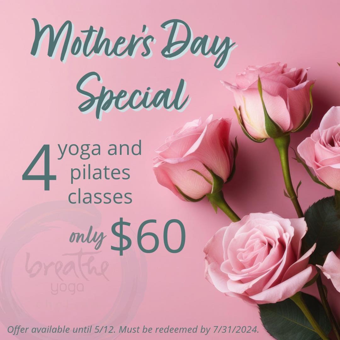 🌸The word is out!
Our Mother&rsquo;s Day Special is now available!🌸

Get one for you - because you are a wonderful mother to yourself, AND pick one up for the yogi mama in your life because you want to share the gift of wellbeing and self care with