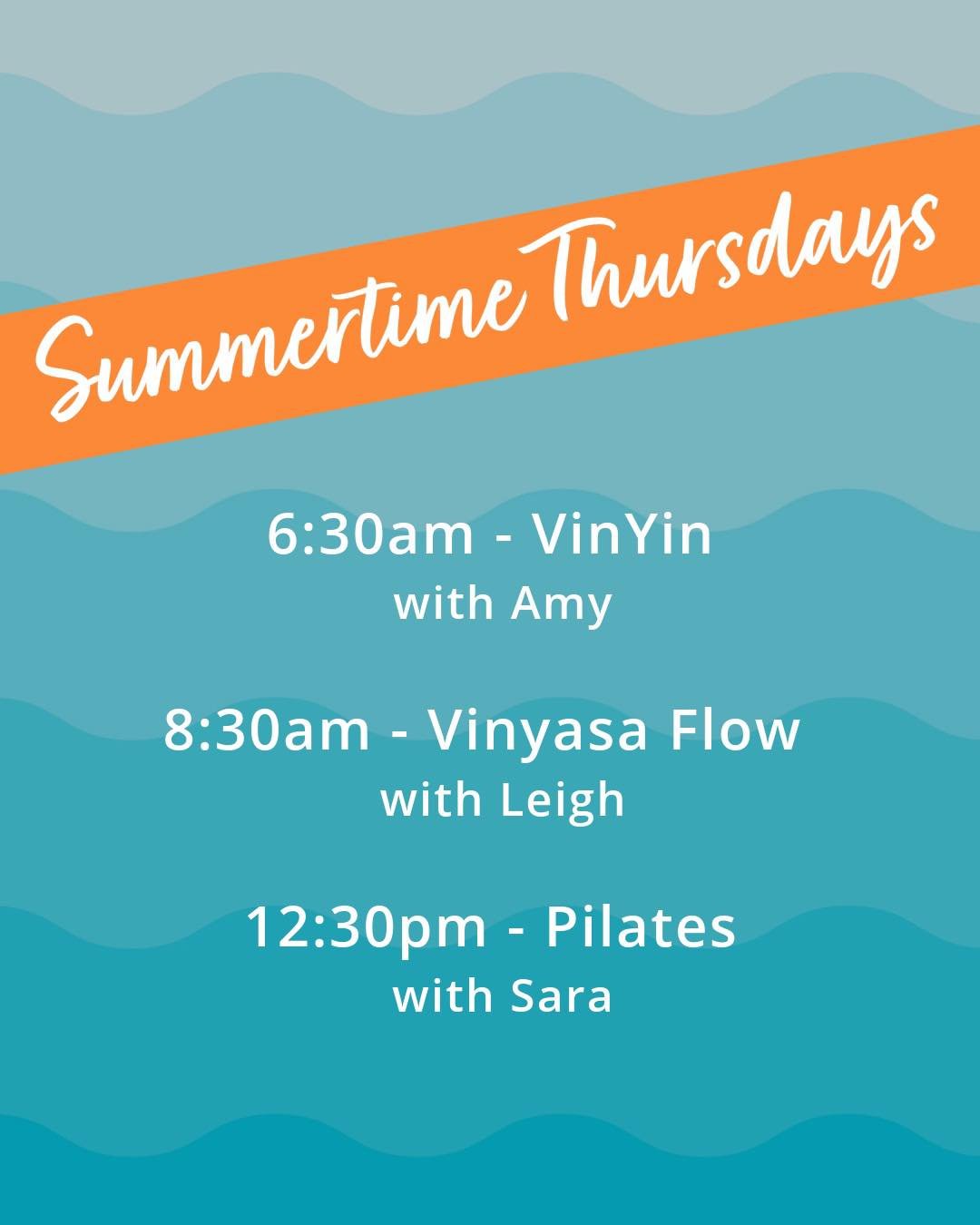 Join us at Breathe for Summertime Thursdays &mdash; where every Thursday class is just $10 all season long!

Whether you're rolling out your mat for the first time or returning to a familiar rhythm, summer is the perfect time to show up for yourself.