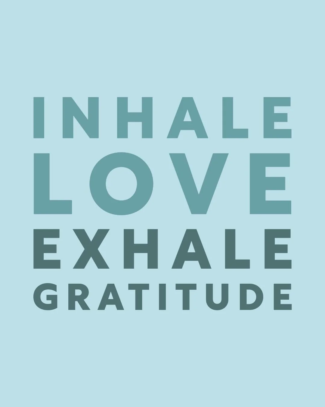 This week we connect to the Throat Chakra, the center of truth and authentic expression. 

As you move and breathe, let your mantra be:
&ldquo;Inhale love. Exhale gratitude.&rdquo;
Let each breath clear space for honesty and presence&mdash;within you