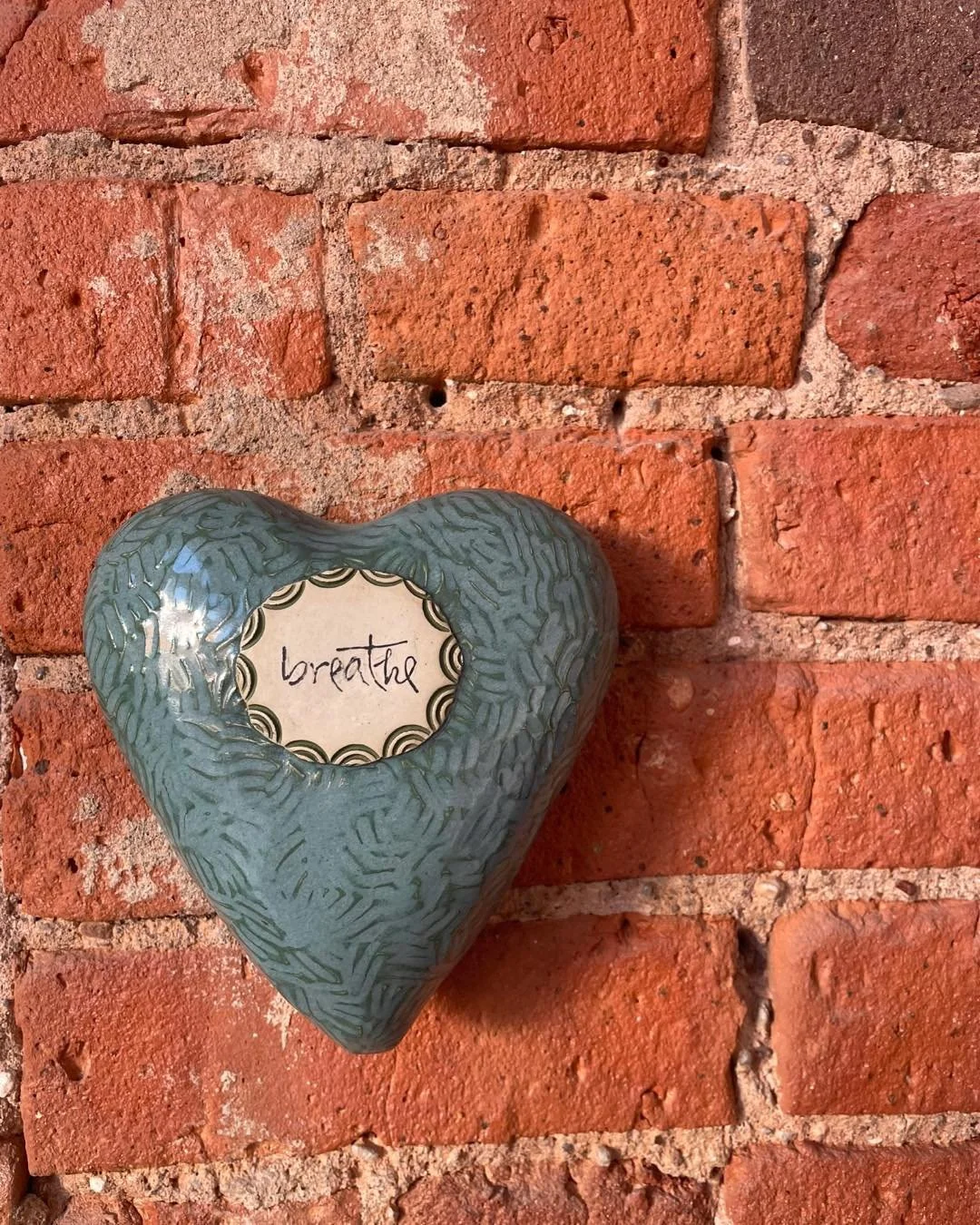 Feeling grateful for this thoughtful gift from @robmeyerkukan &mdash; a beautifully crafted ceramic heart made by @flowerfrogstudio . It&rsquo;s such a lovely and touching addition to our space!

Come for class and allow the heart to welcome you in.
