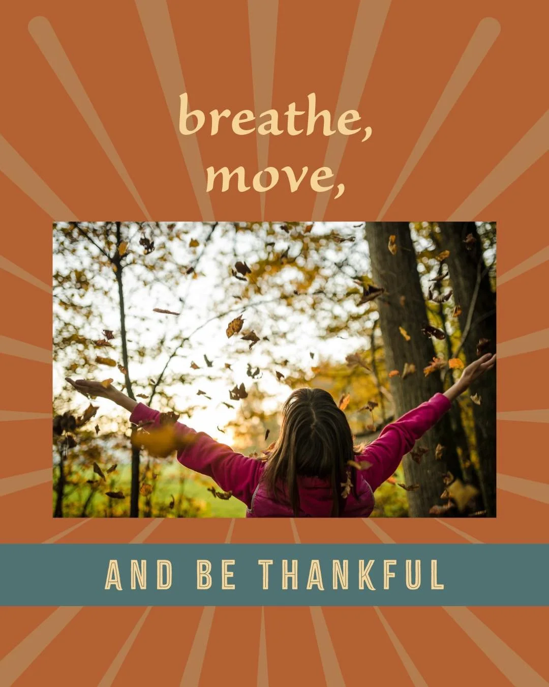 Breathe, move and be thankful!

Begin your week with gratitude in motion.
✨Monday✨ classes:
6:30am &mdash; Slowflow (early)
8:30am &mdash; Slowflow
6:00pm &mdash; Vinyasa Flow