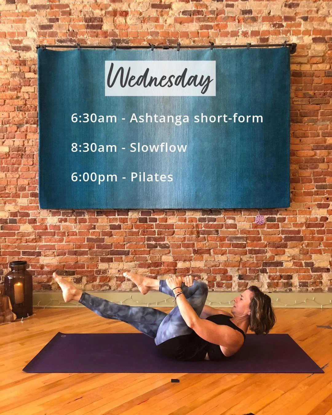 Wherever you are, you can practice with us!
✨Wednesdays✨ Yoga and Pilates: in-studio or online. 
Join us on the mat!