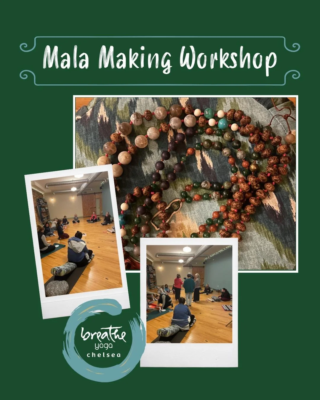 🌟 Thank you to everyone who joined us for a cozy evening of making mala necklaces.
So much creativity, connection, and care shared in the space. 

If you&rsquo;d like to see this event&mdash;or others like it&mdash;added to the calendar in the futur