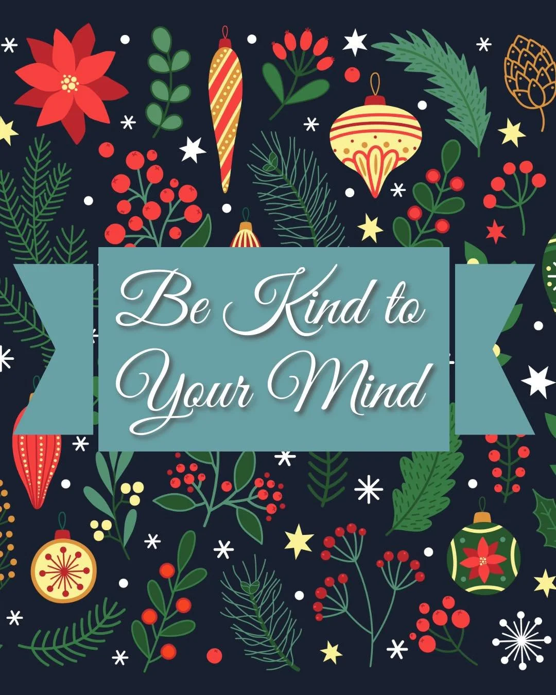Be kind to your mind 🤍
Ahimsa, the practice of non-harm, invites us to move, think, and speak with gentleness. The holidays can bring up a lot: joy, grief, gratitude, stress, and everything in between. Meeting these moments with awareness and kindne