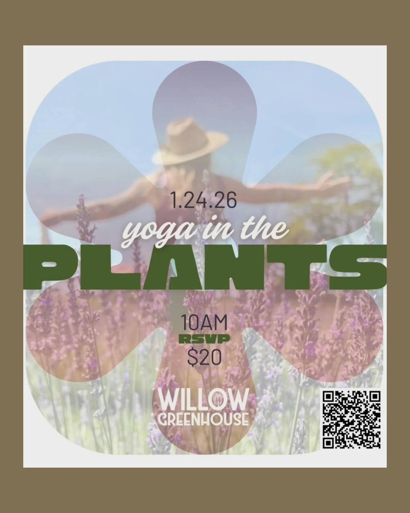 Happy to share this special offering from one of our wonderful instructors, Britt 🌿
She&rsquo;s hosting Yoga in the Plants @willow_greenhouse in Northville on January 24th at 10am.
A cozy winter practice surrounded by greenery.
Sign up via Eventbrit