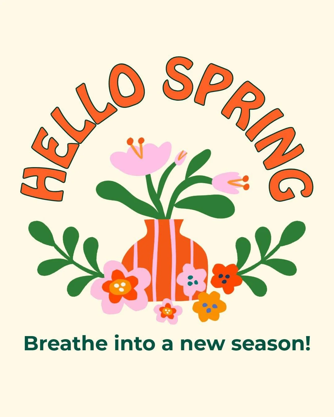 🌱 Let the energy of Spring inspire you to move with intention, breathe deeply, and embrace new beginnings!