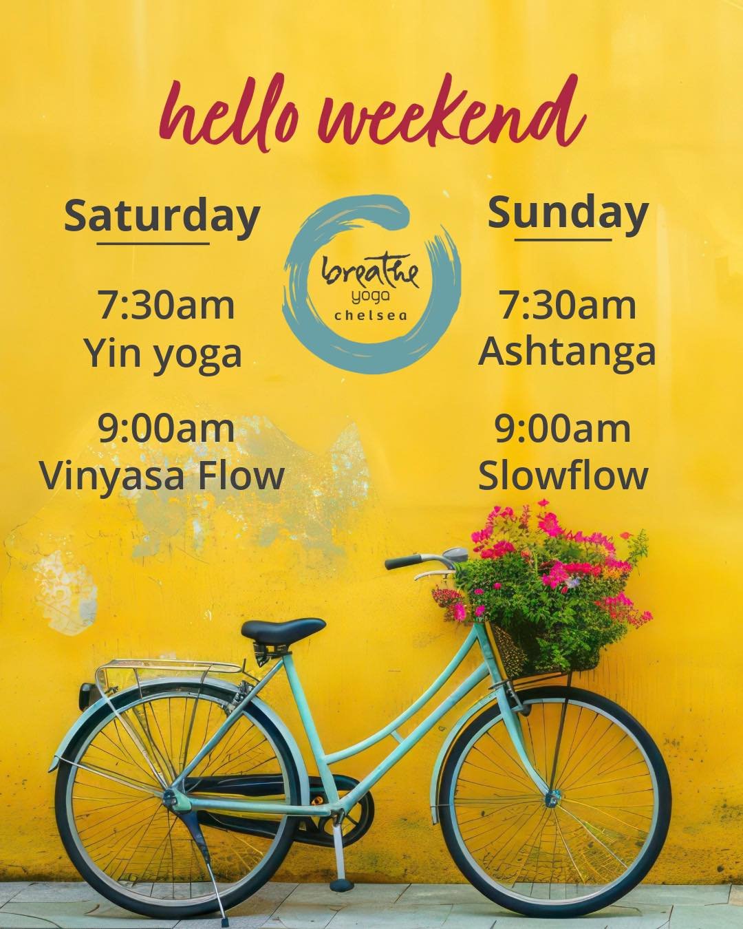 It&rsquo;s the last weekend of May. A busy time of year, and also a wonderful time to begin on your mat before stepping outside to enjoy all that Chelsea has to offer.

It&rsquo;s also graduation weekend at Chelsea High School - congratulations to th