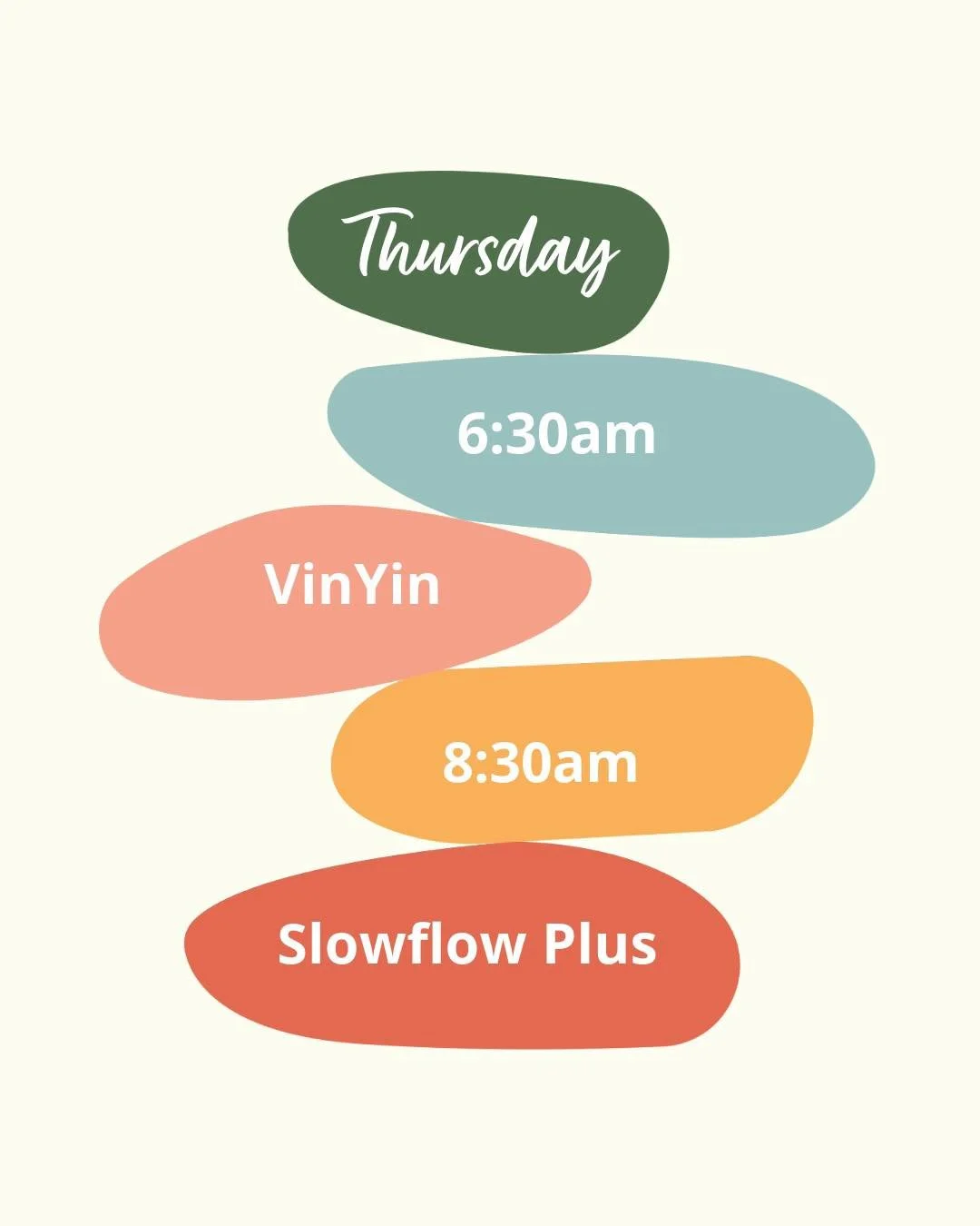Two morning classes. One balanced start to your day.

Join us ✨Thursday✨for 6:30am VinYin | 8:30am Slowflow Plus