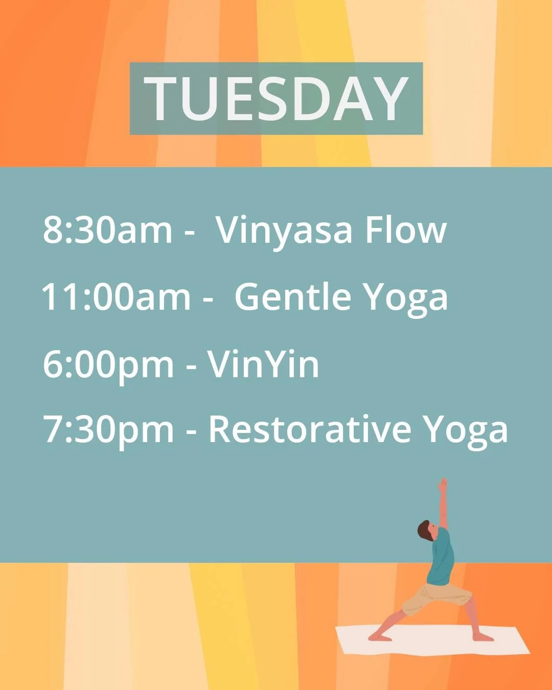 ☀️Whether you're greeting the morning with intention or unwinding after a full day, your practice meets you exactly where you are. Some days you'll feel strong. Other days, simply showing up is enough. 🌙

Join us on your mat ✨Tuesday✨