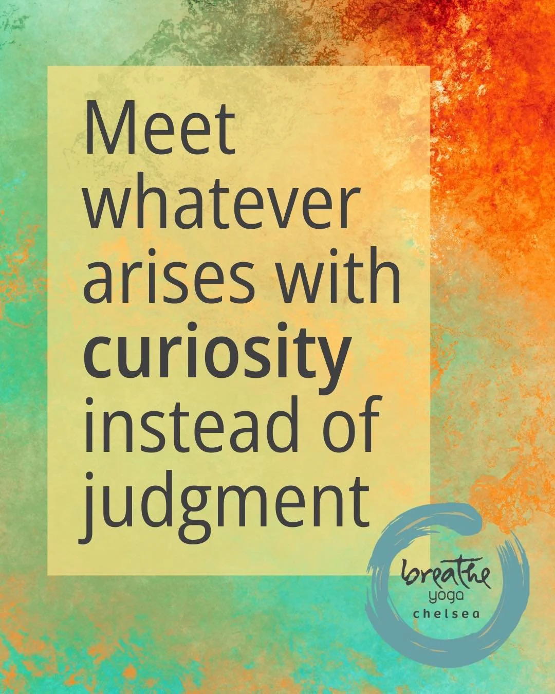 What if, for just one hour, you set judgment aside?

What if you simply showed up on your mat and observed yourself with curiosity?

In yoga, you may notice sensation, ease, discomfort, or resistance. Instead of judging any of it as good or bad, simp