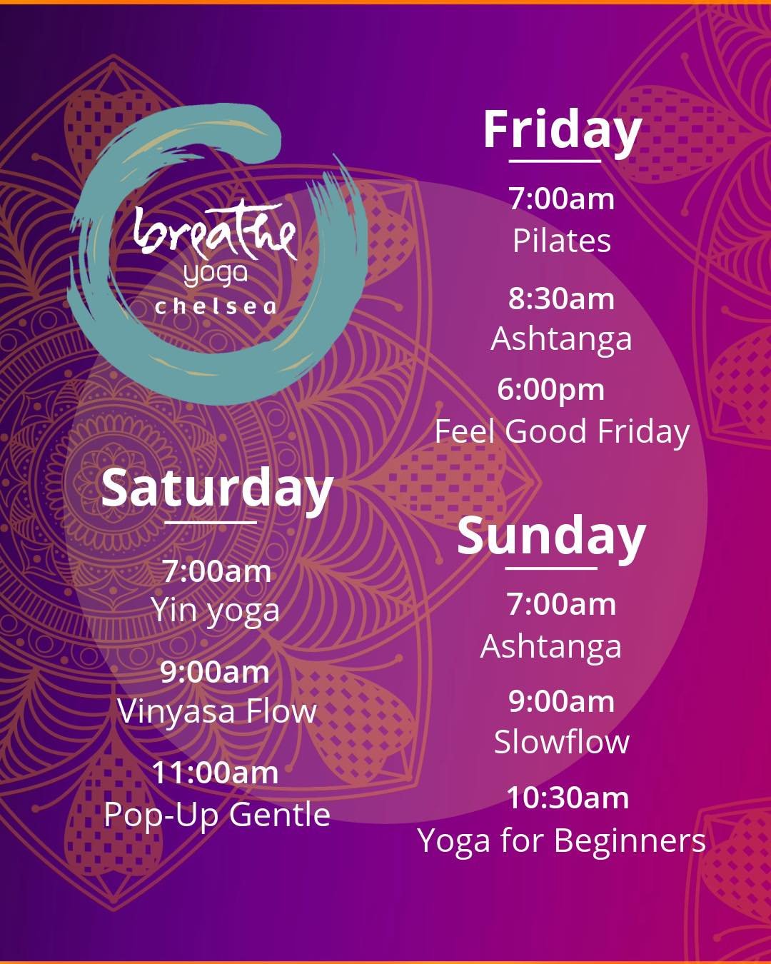 Breathe a little easier inside the studio this weekend.

One of the many benefits of yoga is the emphasis on breathing in and out through the nose. Nasal breathing naturally helps filter particles from the air, warms and humidifies each breath, and e