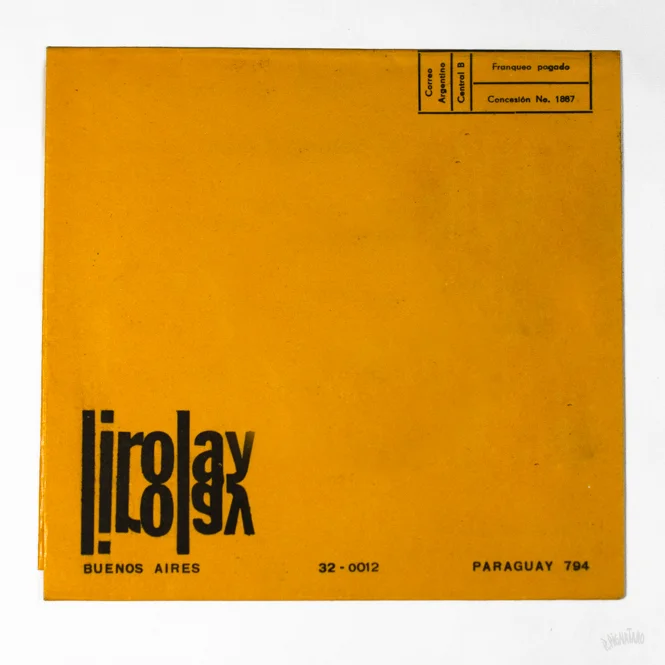 Galería Lirolay's own promotional brochure (folded)