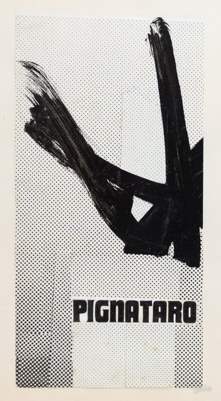  Alternative design for exhibition pamphlet (not used). Designed by Roberto L. Pignataro for his July 1964 Exhibition at Salón J. Peuser in Buenos Aires, AR. © All rights reserved. 
