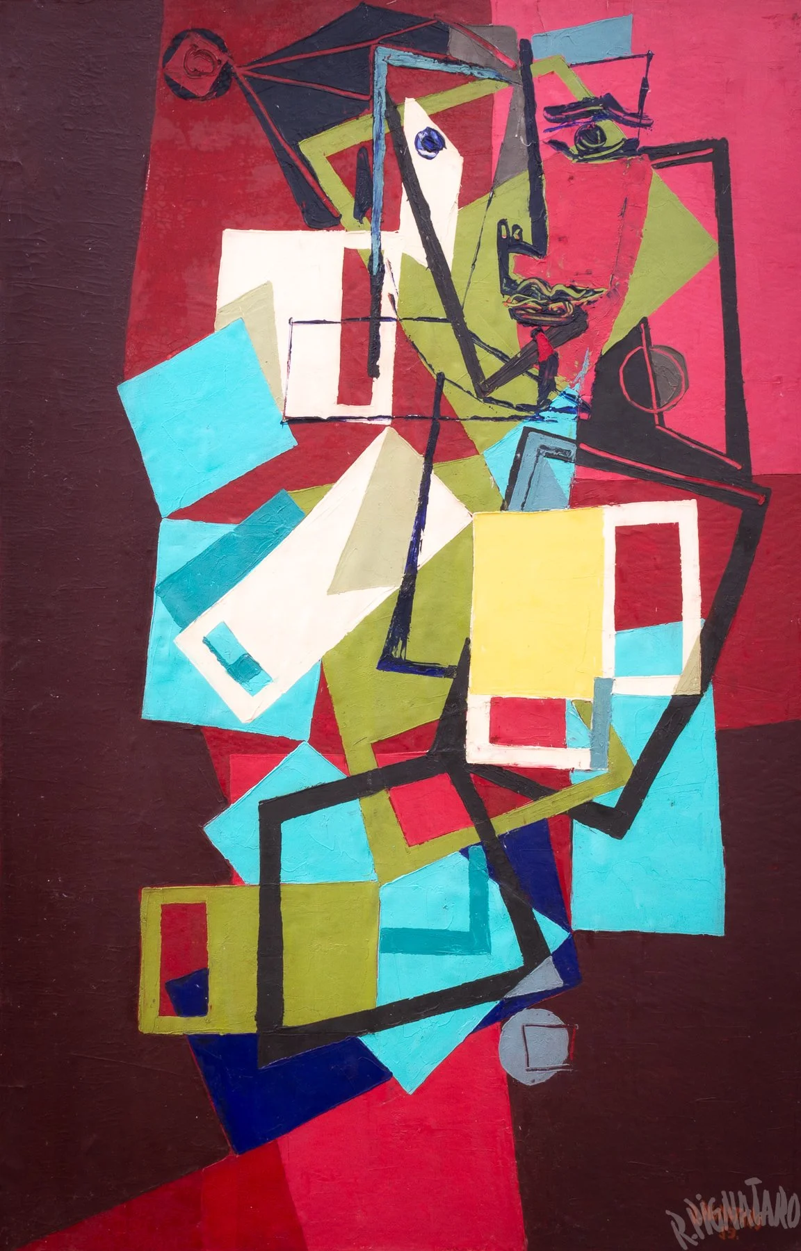 Title: “Cabeza entre figuras”