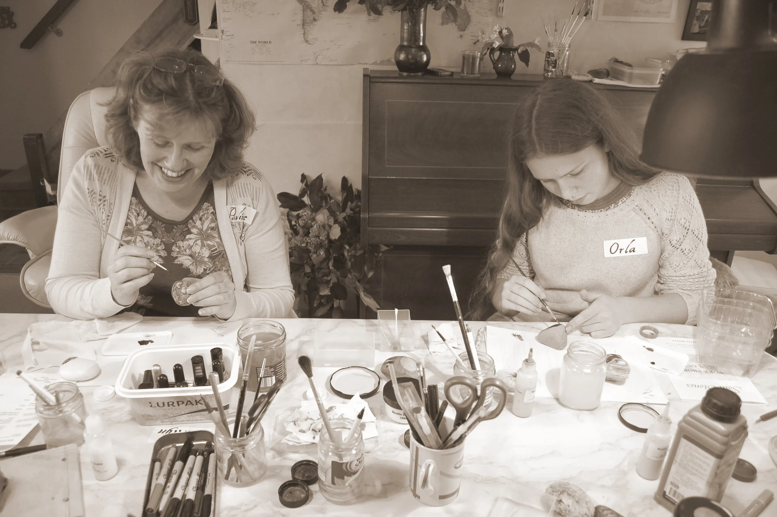 Students at my house sepia..grey .JPG