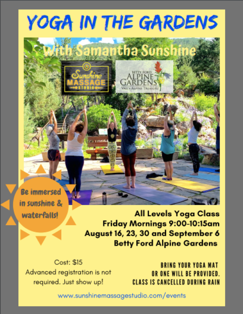 Yoga in the Gardens