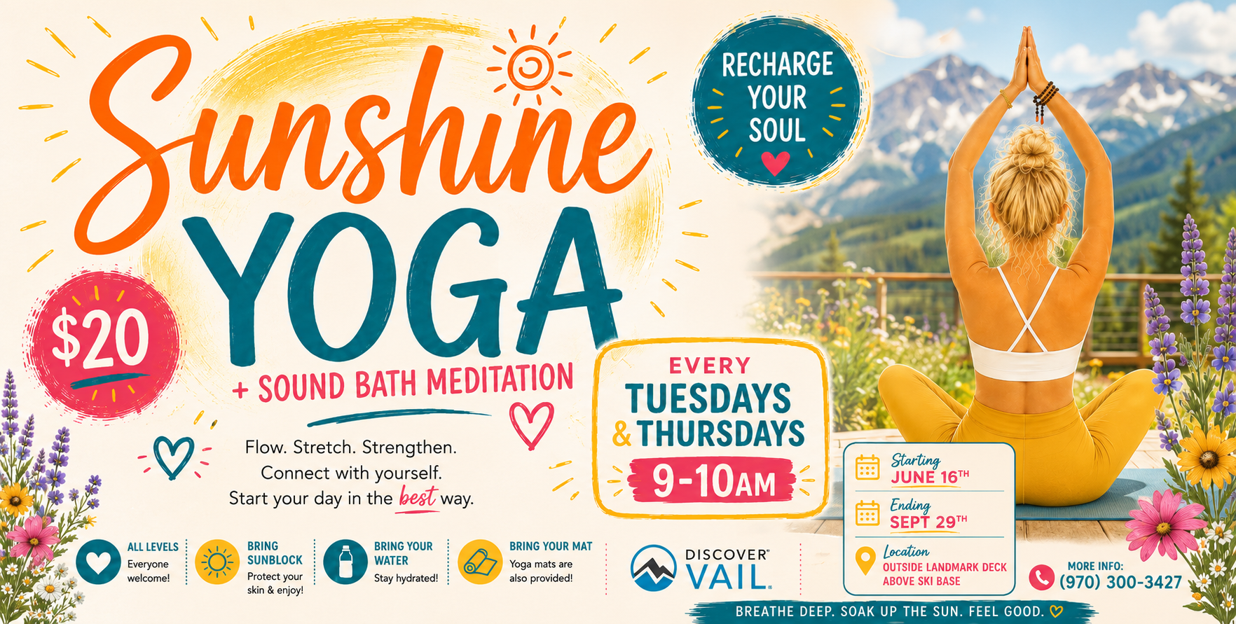 Sunshine Yoga &amp; Sound Bath Meditation 
