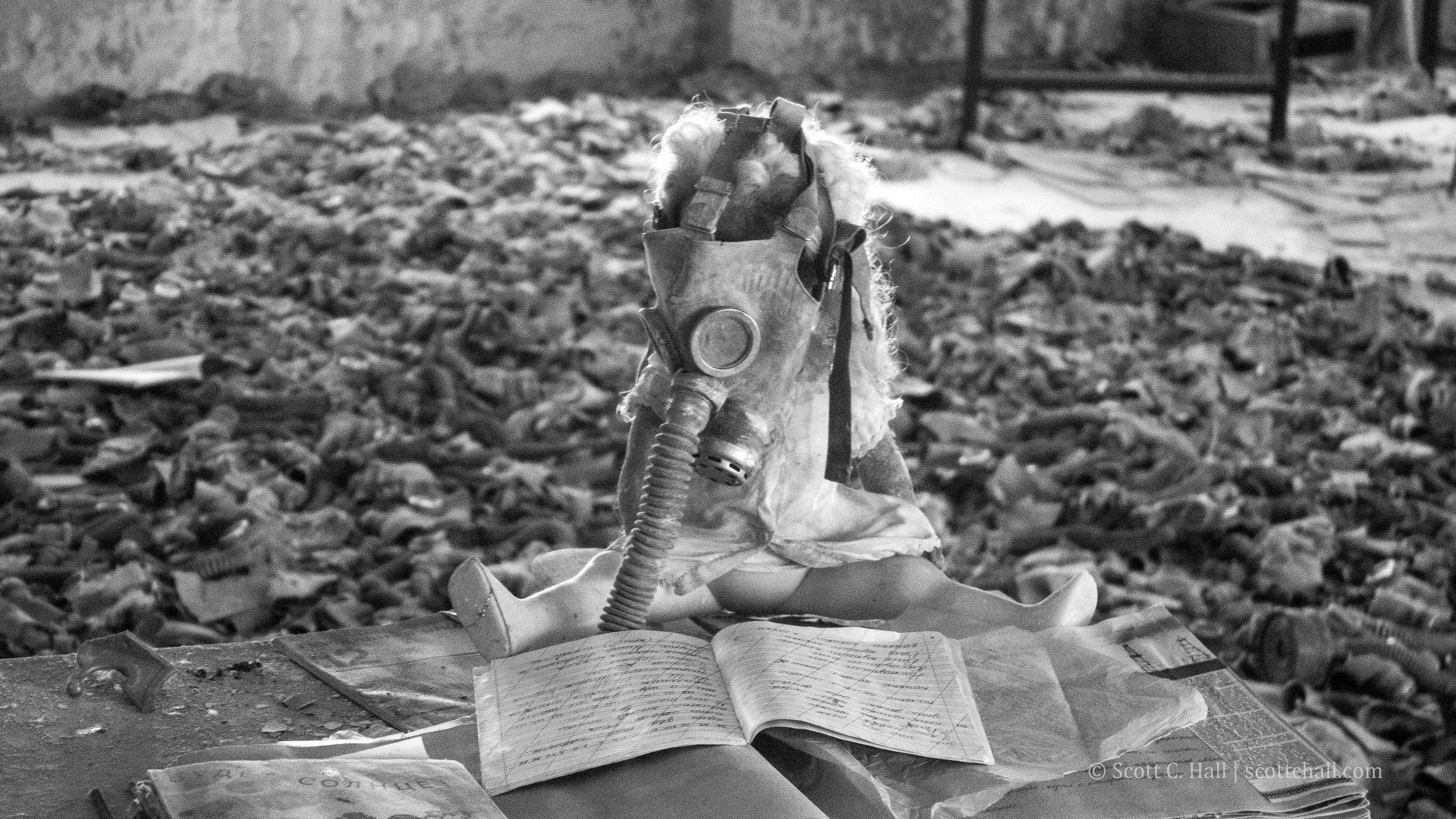 Gas Mask Memorial (Pripyat, Ukraine)