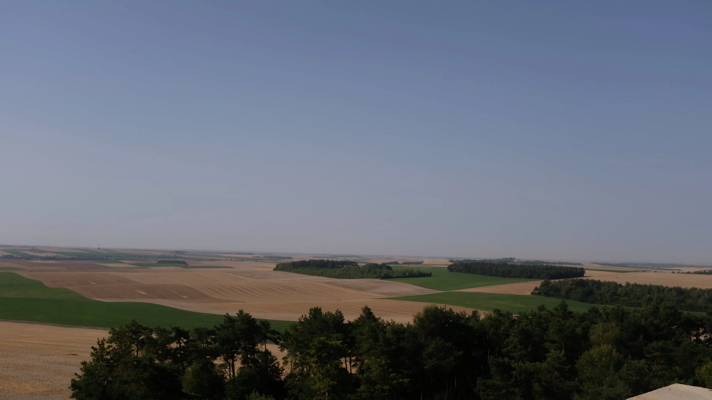  View from the top of the Sommepy American Monument. 