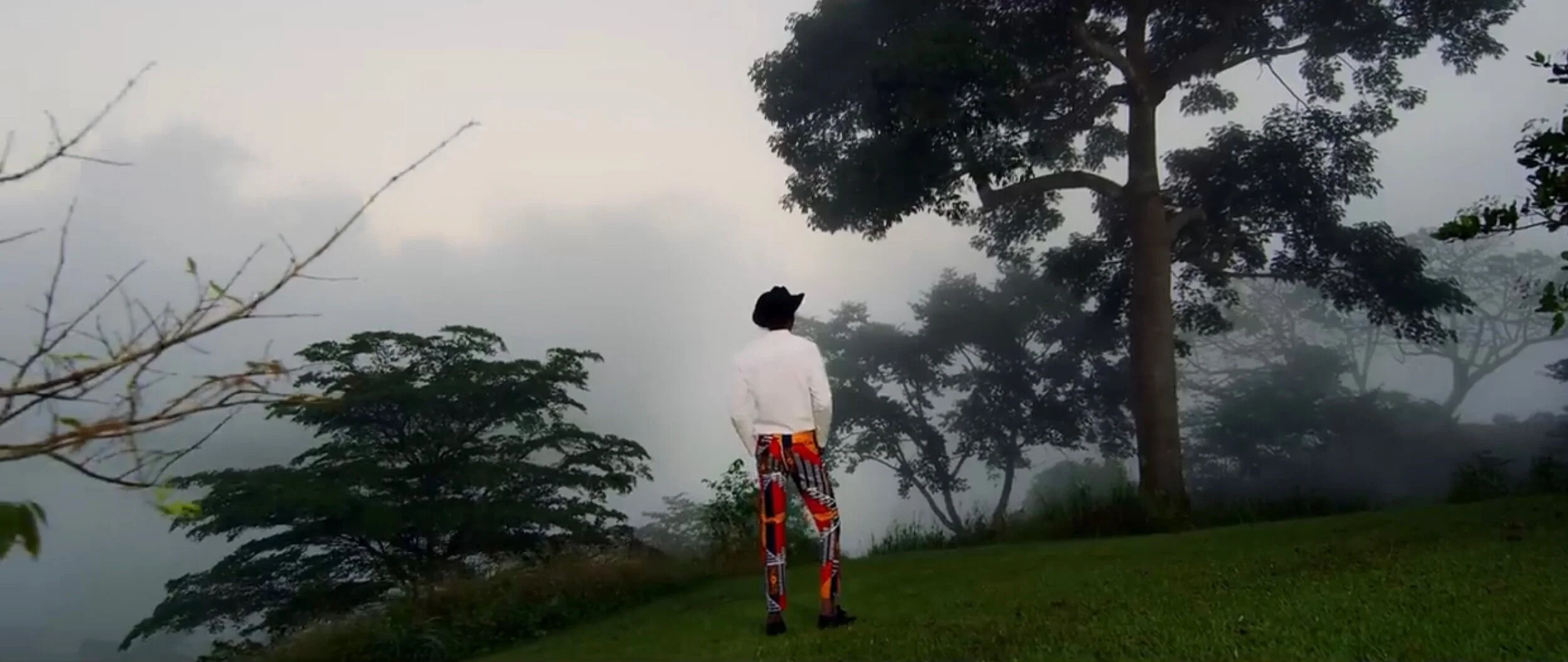 Joey B fully communing with nature at “The Place”