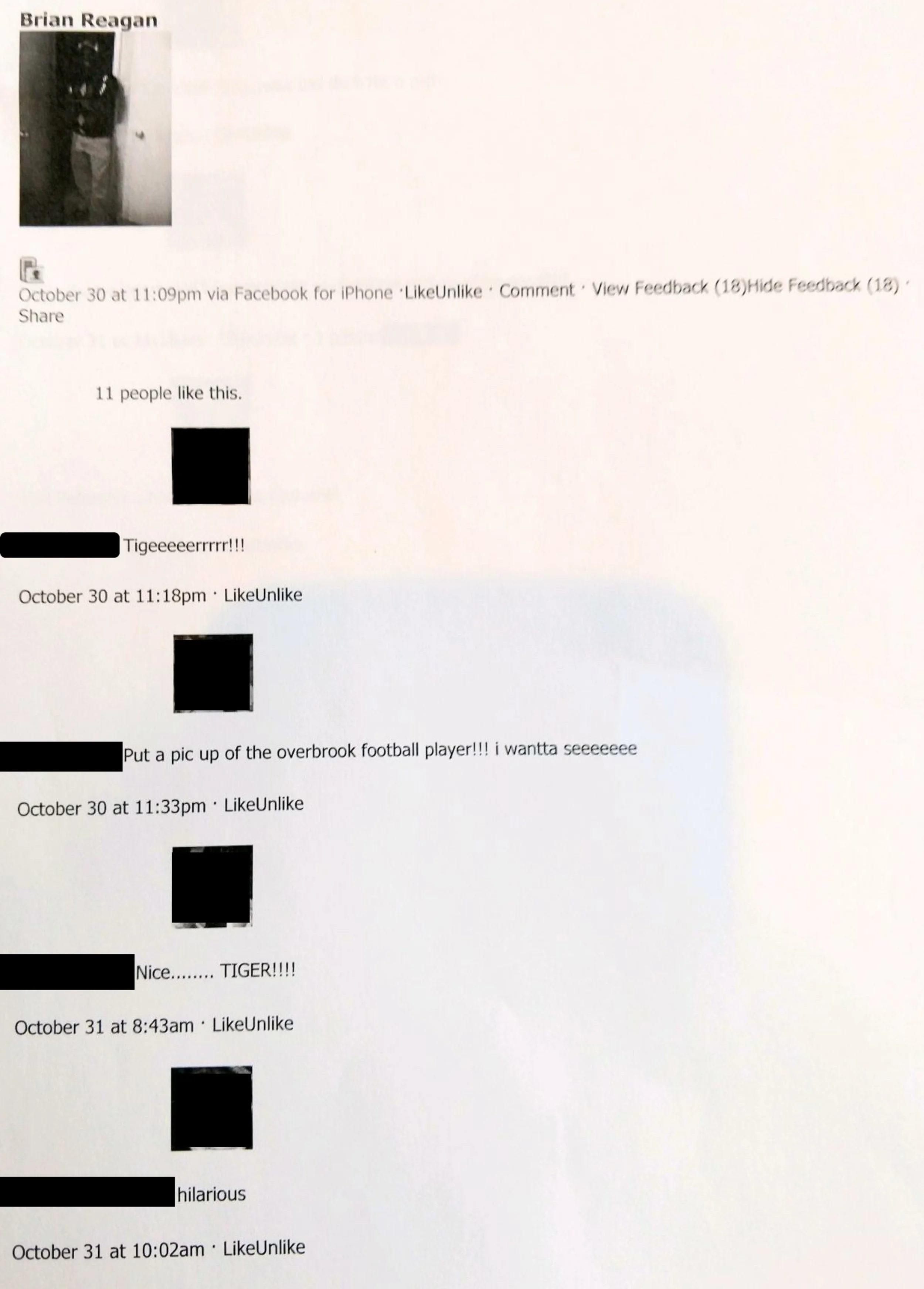 We blocked out the names and images of non-public persons