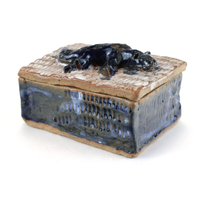 Lidded Jar with Critter