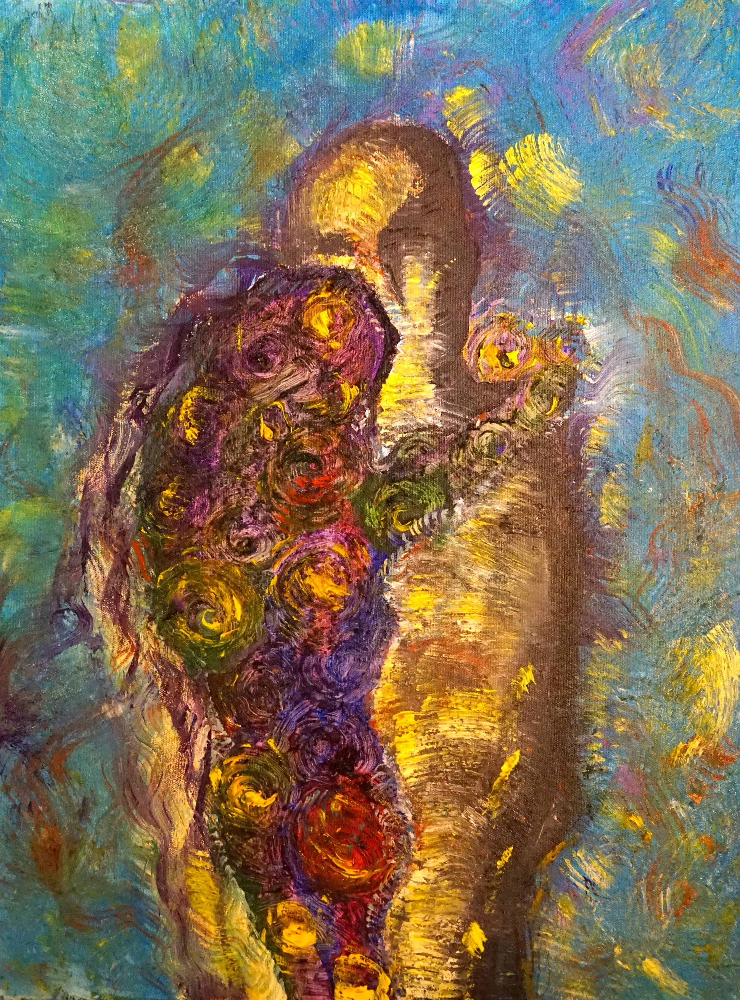 Emotional Blackmail, Acrylic, Coarse Finish 18'/24' SOLD