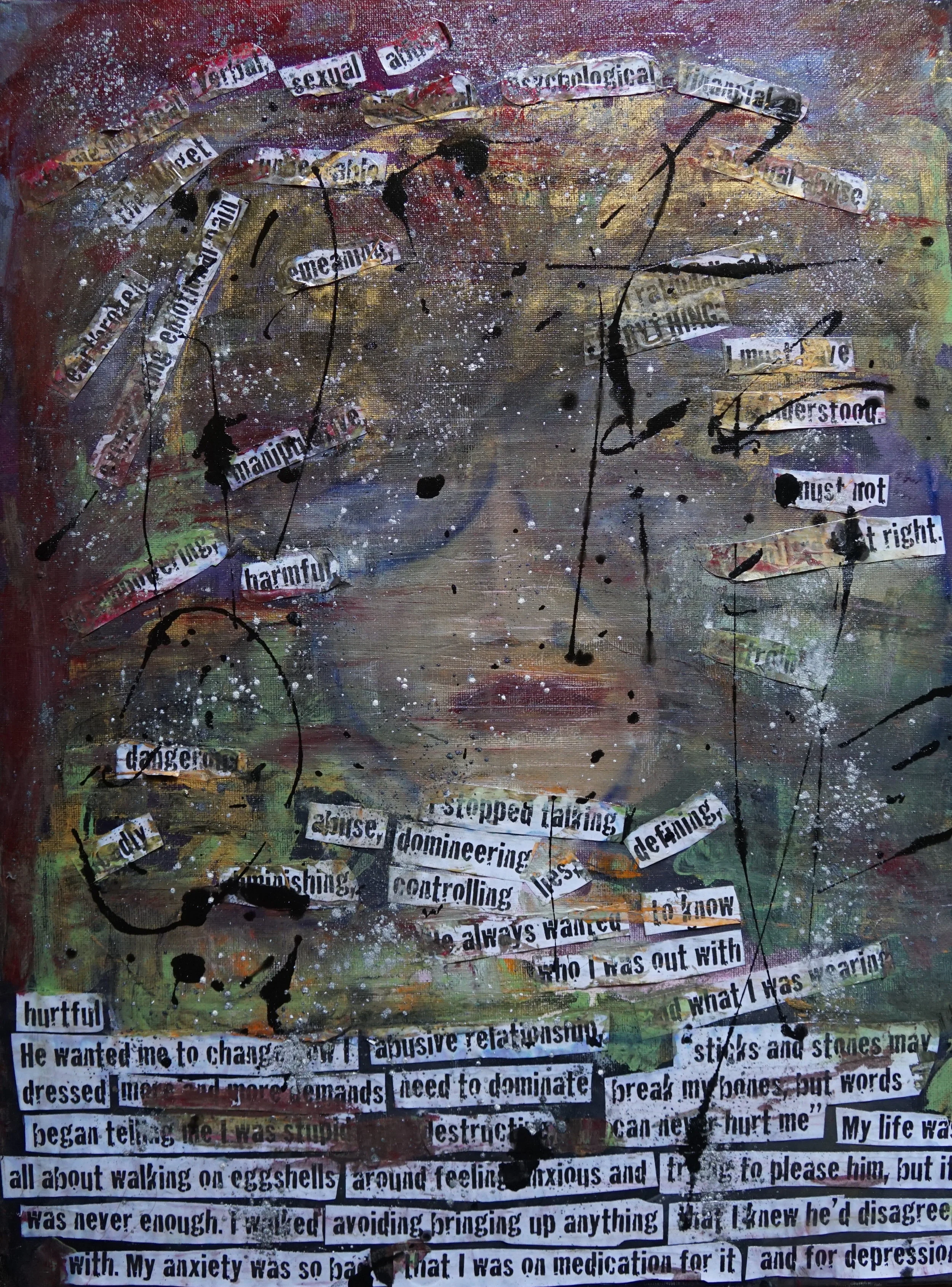 F.O.G Acrylic, Paper  SOLD