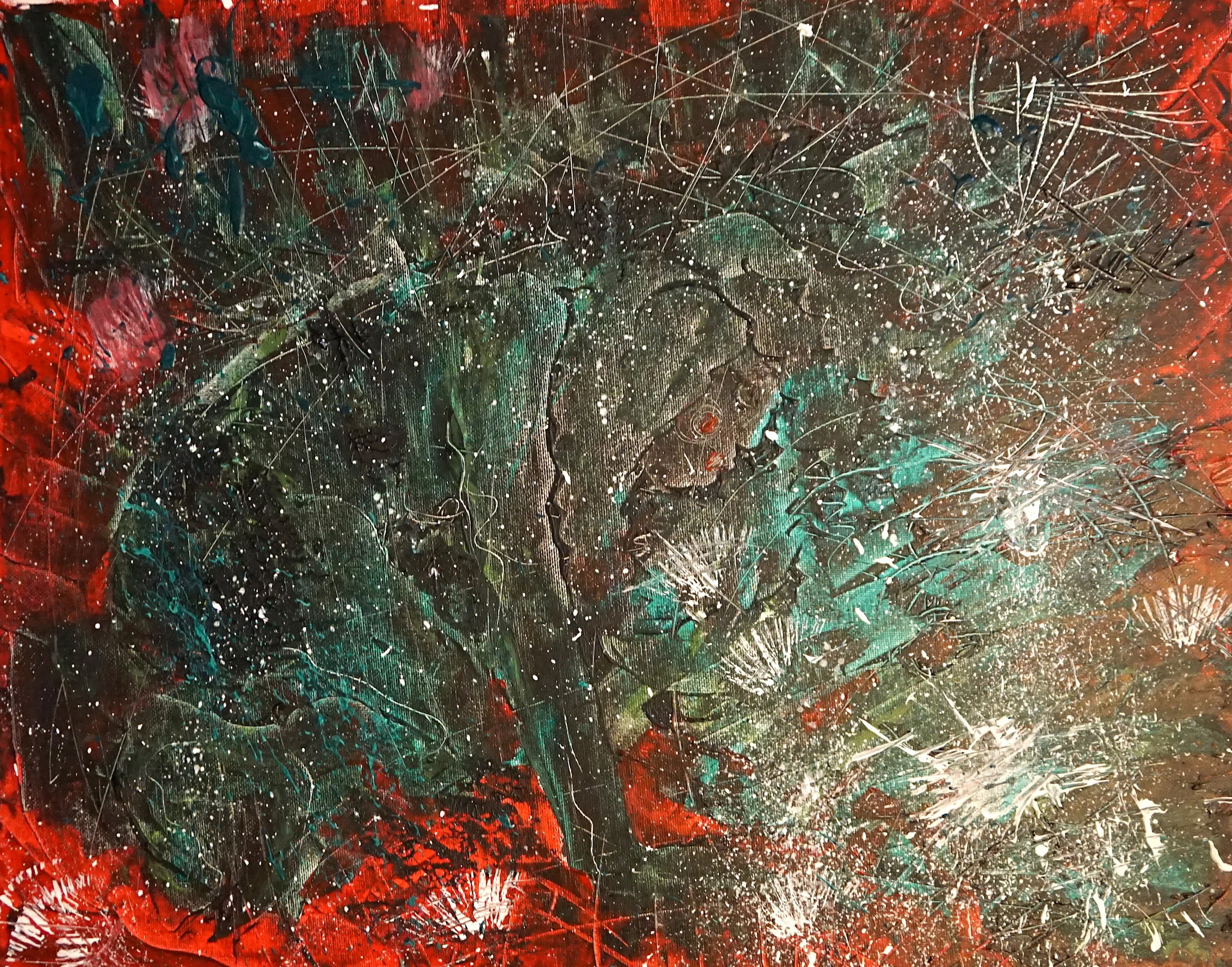 Mining for Love, Acrylic, 24"/18" SOLD