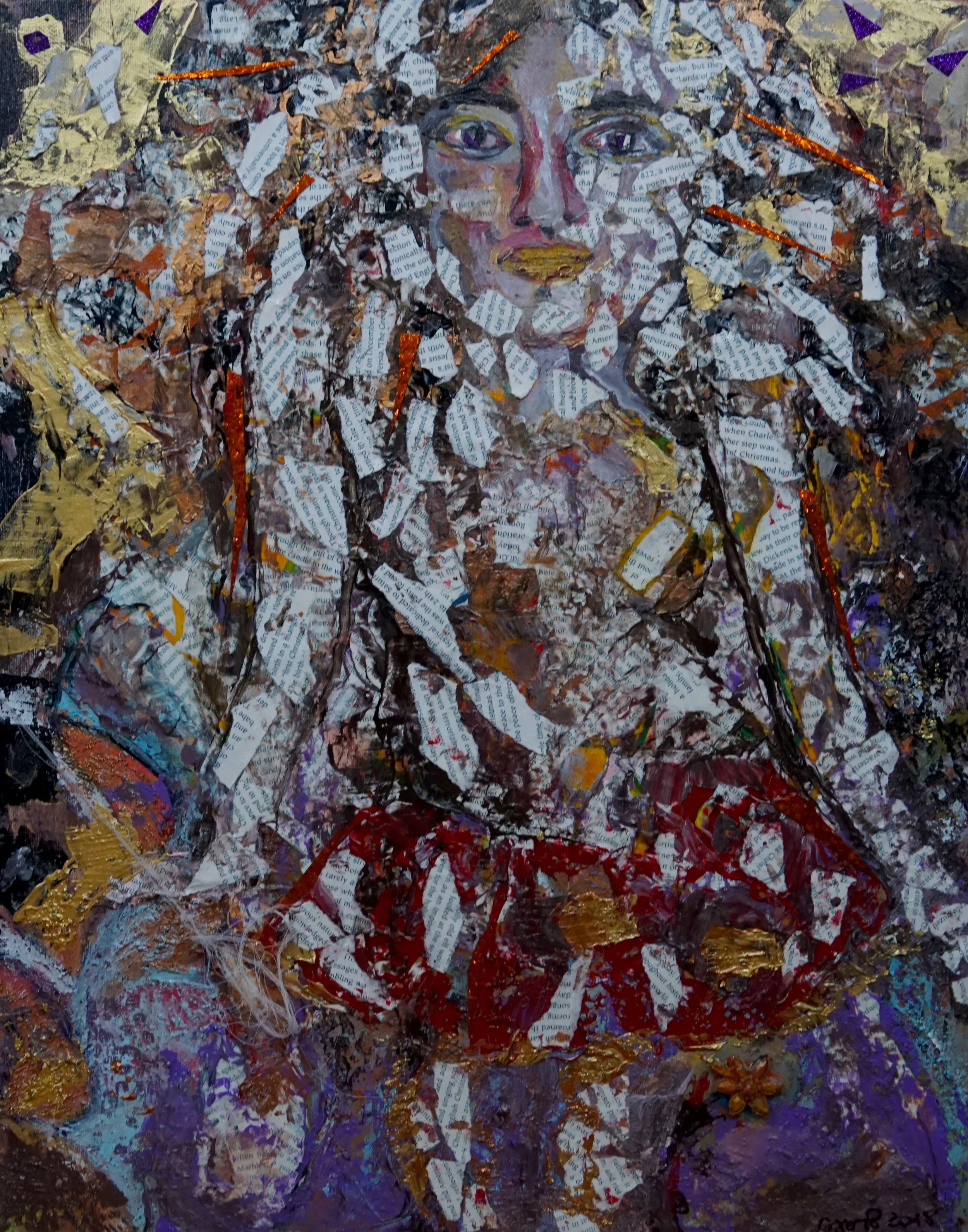 Power of Words, Mixed; 24"/18" $600