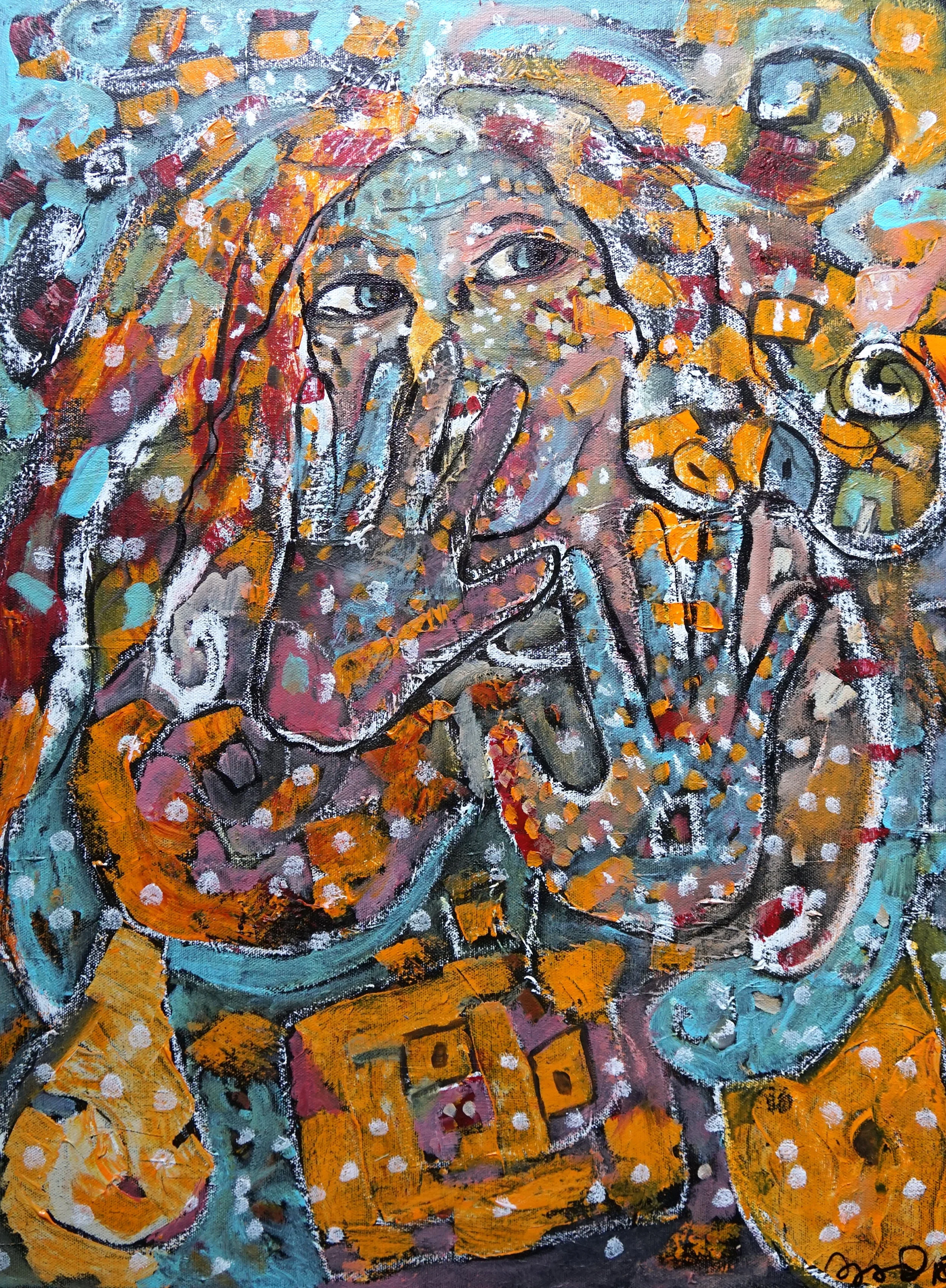 Braking Chains, Acrylic, 24"/18" $ 300