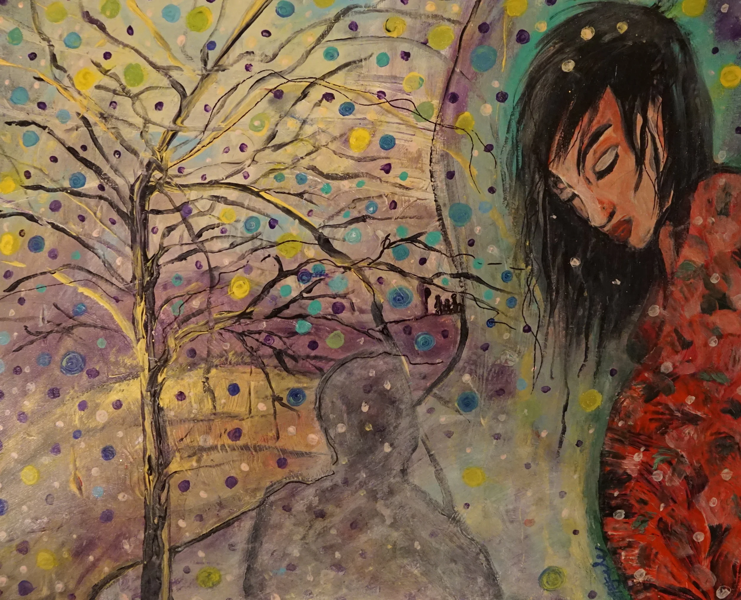 Single Motherhood, Acrylic, 16"/20" $200