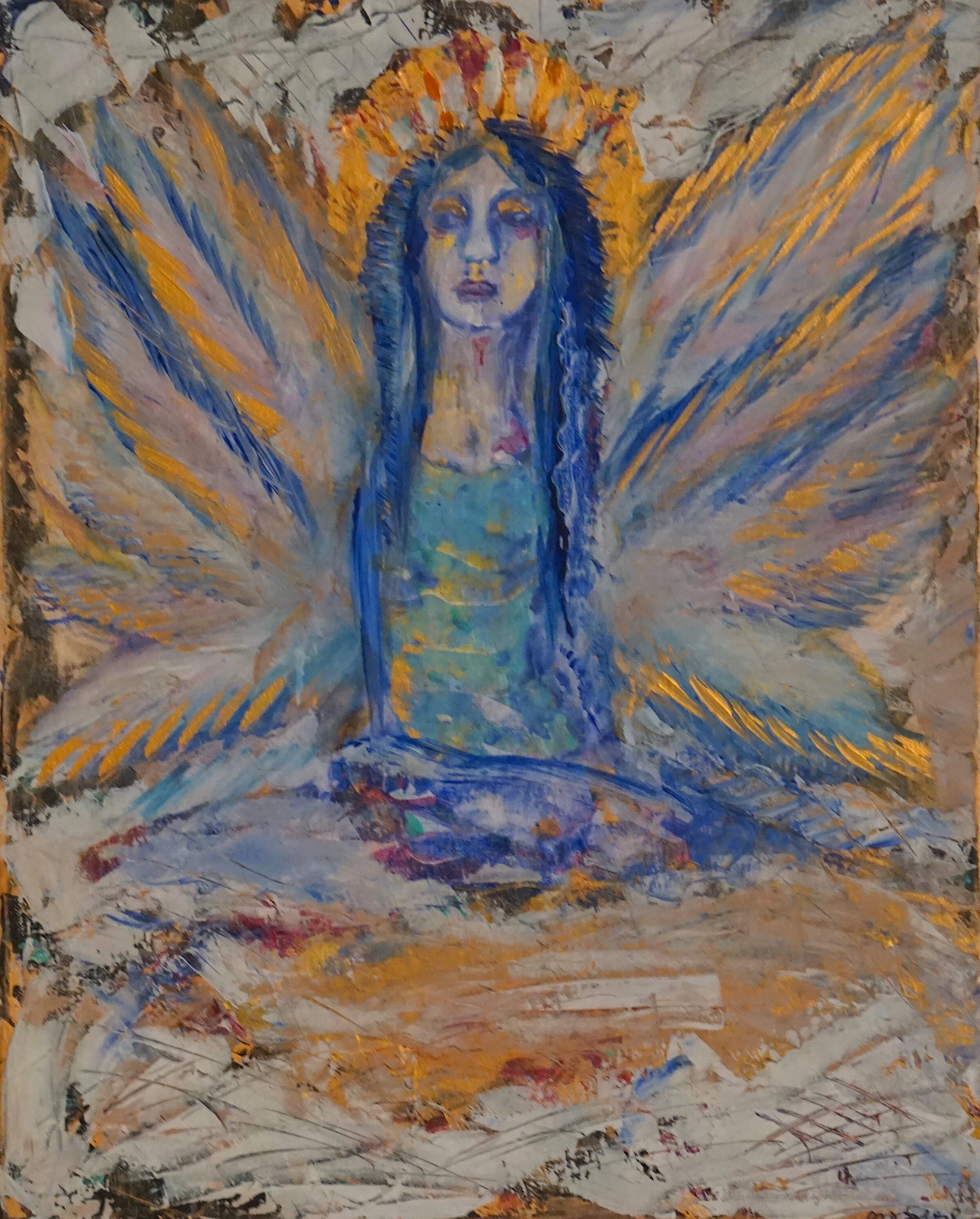 Angel of my Sorrow, Acryiic, SOLD