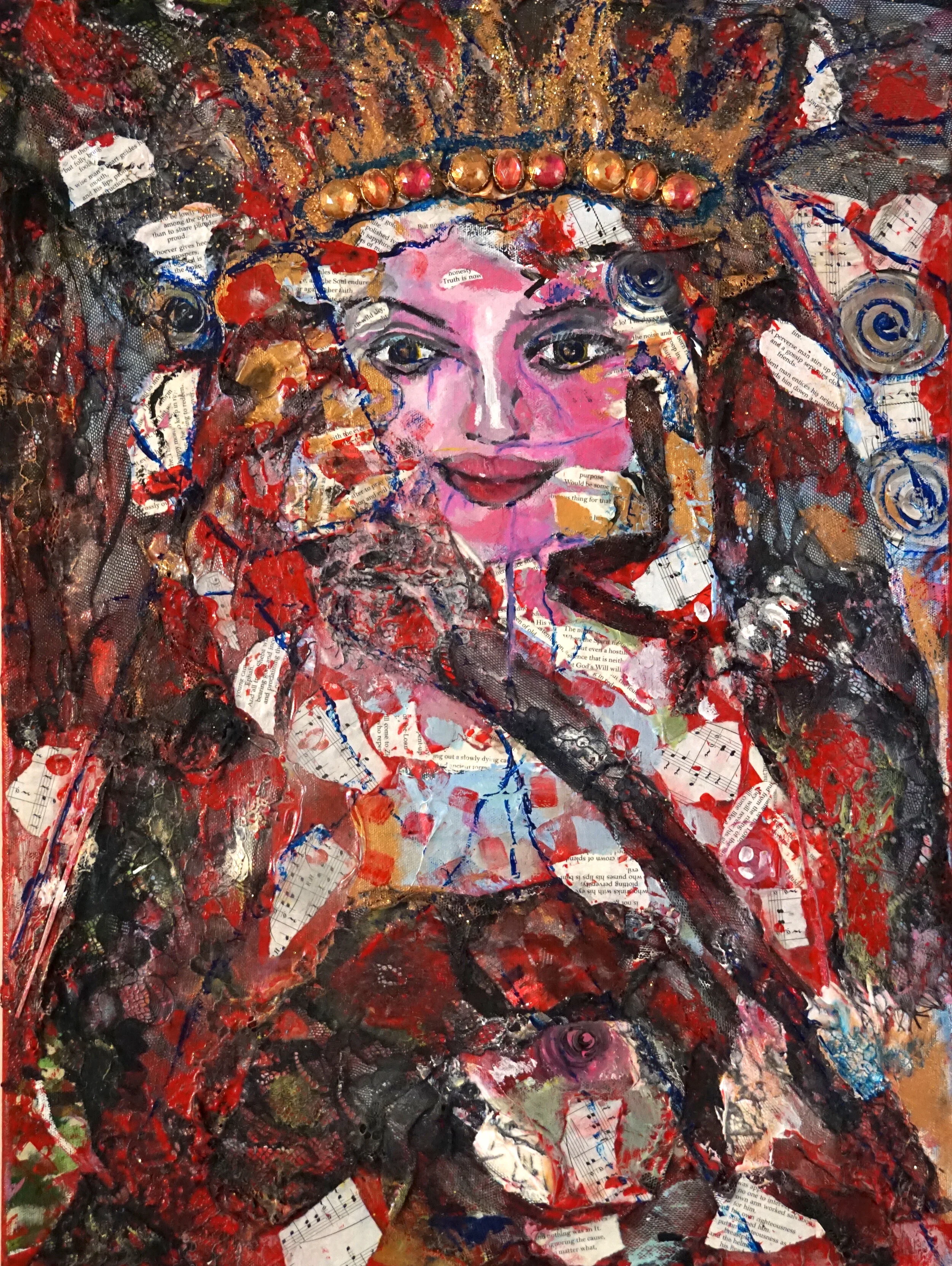 Abused Madonna, Mixed Media, 24'/18', $150