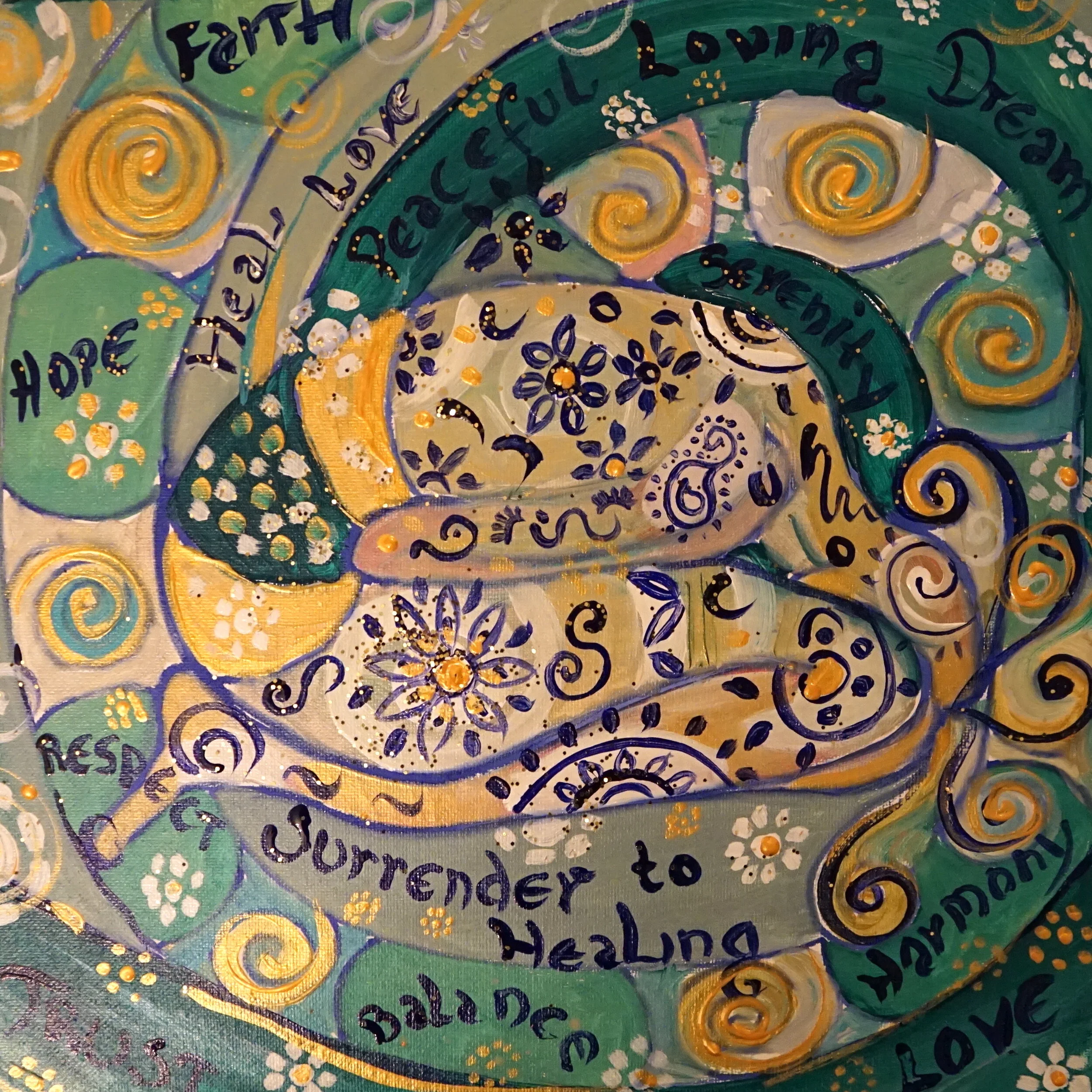 Surrender to Healing, Acrylic, SOLD