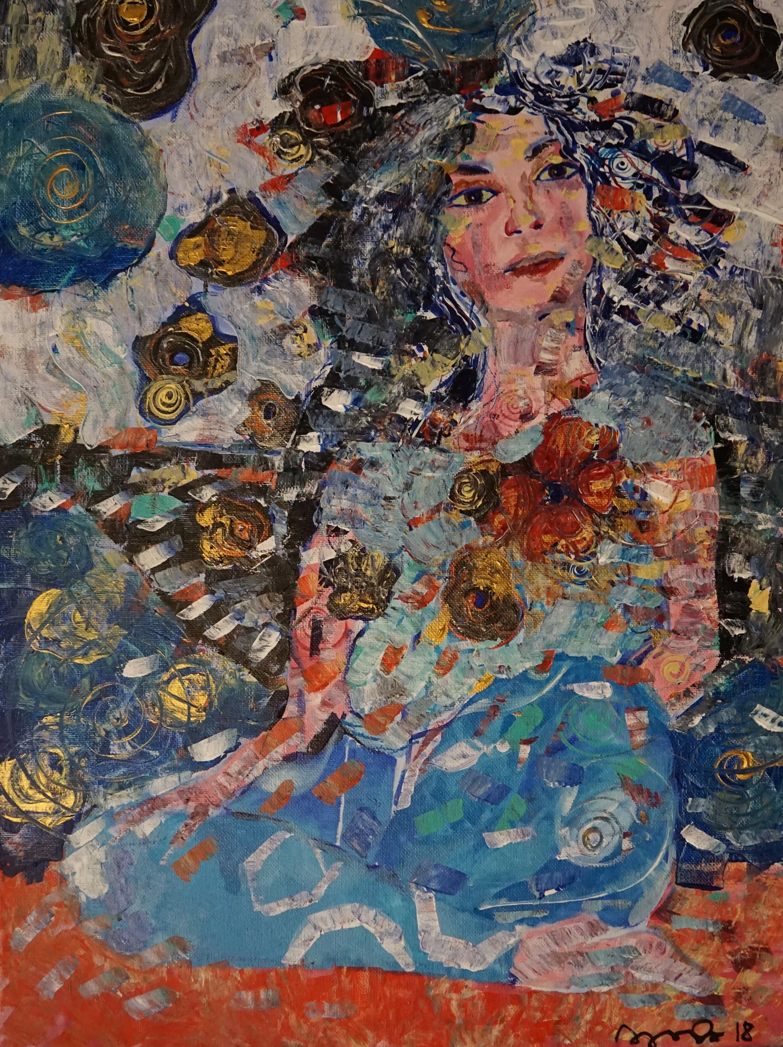 Heart Gardening, Acrylic, 24"/18" $300 