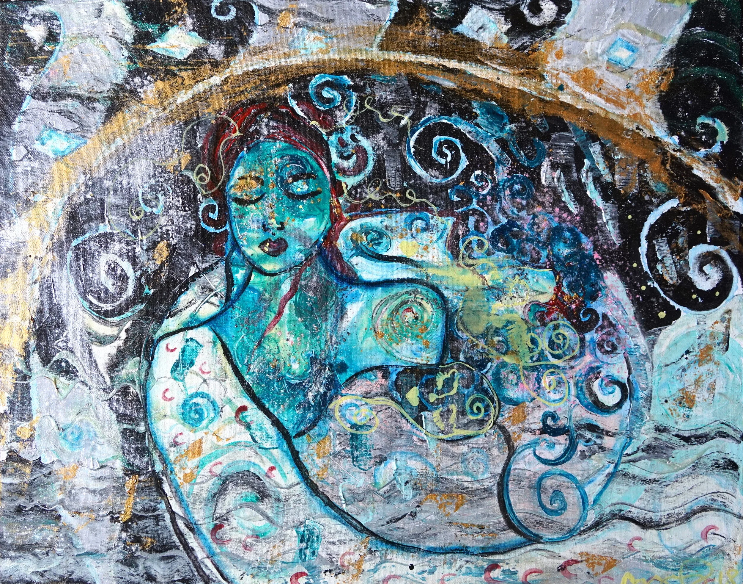 Don't Look Back, Acrylic, SOLD