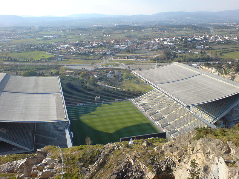 Braga stadium. Photo author: Eduardo Souto de Moura . License link .