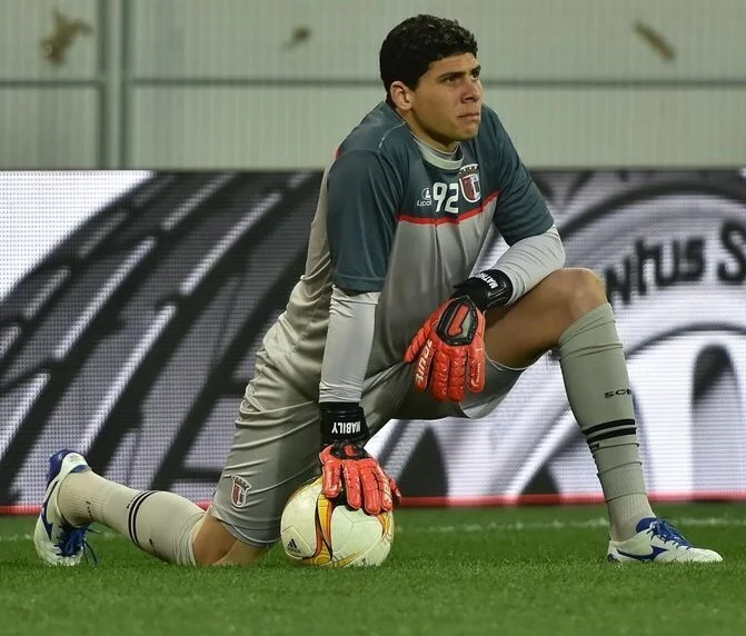 Braga goalkeeeper Matheus. Photo author: Богдан Заяц. License link .