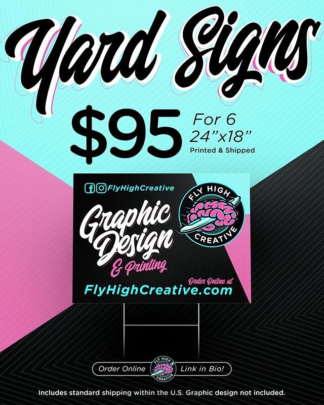 ⚡⚡FLASH SALE ⚡⚡⁠
⁠
Yard Signs - To Celebrate the Launch of our website, you can now Order Online 24/7 and get a Half Dozen 18&quot; x 24&quot; Yard Signs for only $95 including H-Stakes and Shipping! 🤯⁠
⁠
Click on the Link in our Bio or visit www.fl