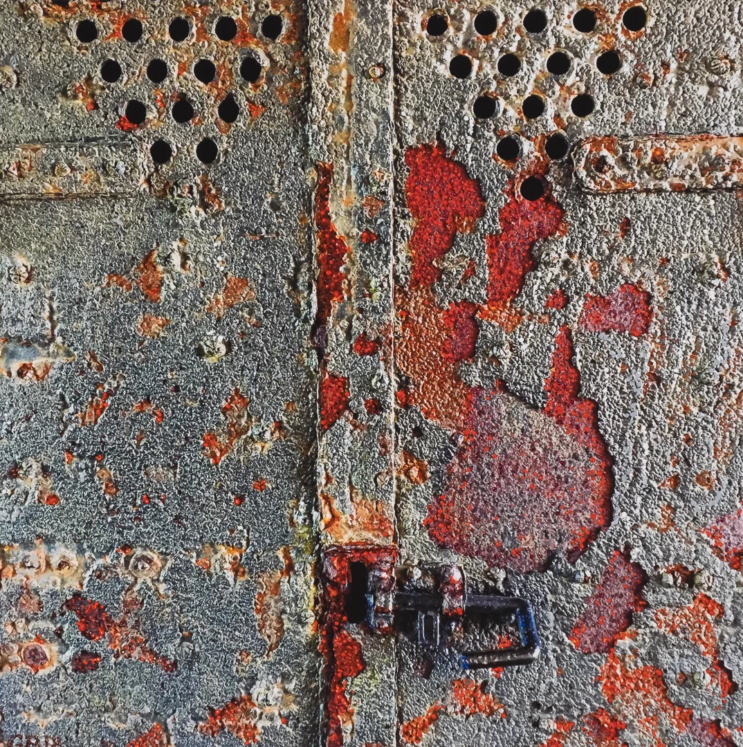 #17 Acrylic on photo, 12X12